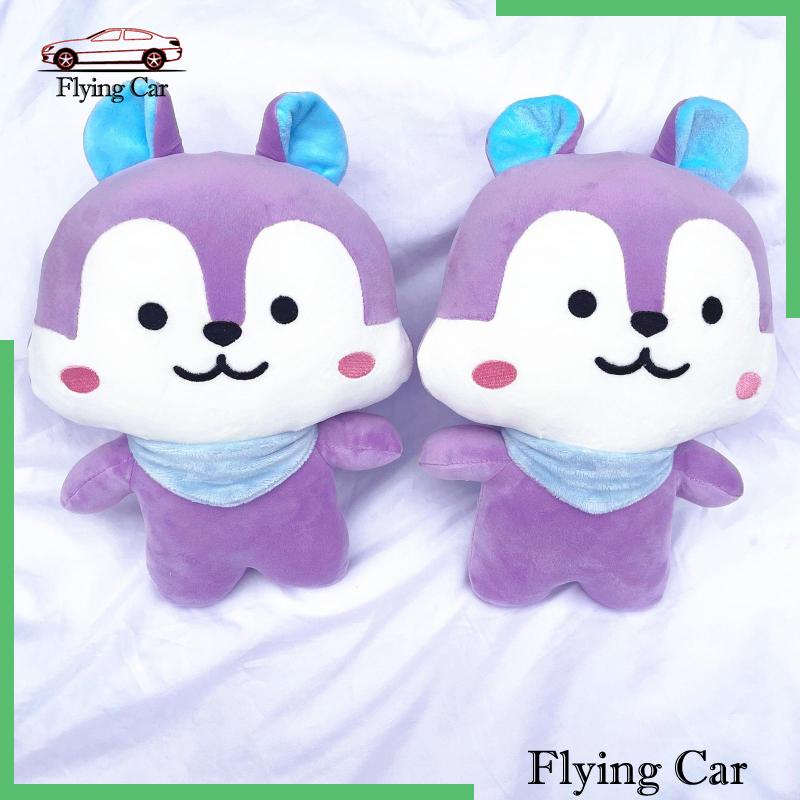 [Lzdjfmy2] Gối Ôm Đa Năng Màu Tím Trang Trí Xe Hơi / Tiệc Tùng / Búp Bê