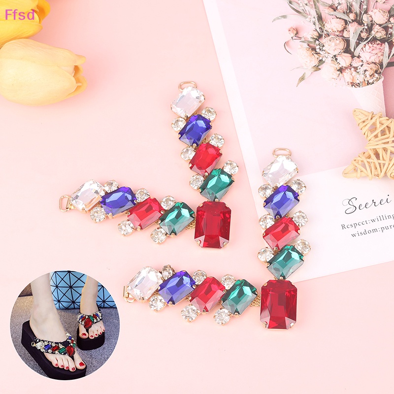 1 Cặp Đầu Nối Dây Xích Đính Đá Trang Trí Bikini / Trang Sức / Trang Trí Quần Áo DIY