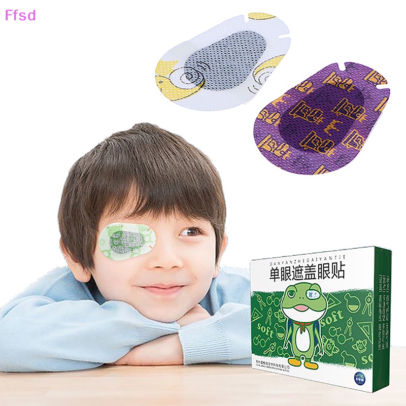 {Ffsd} Set 10 Miếng Dán Mắt Lười Amblyopia Tự Dính Dùng Một Lần Cho Trẻ Em Bán Chạy