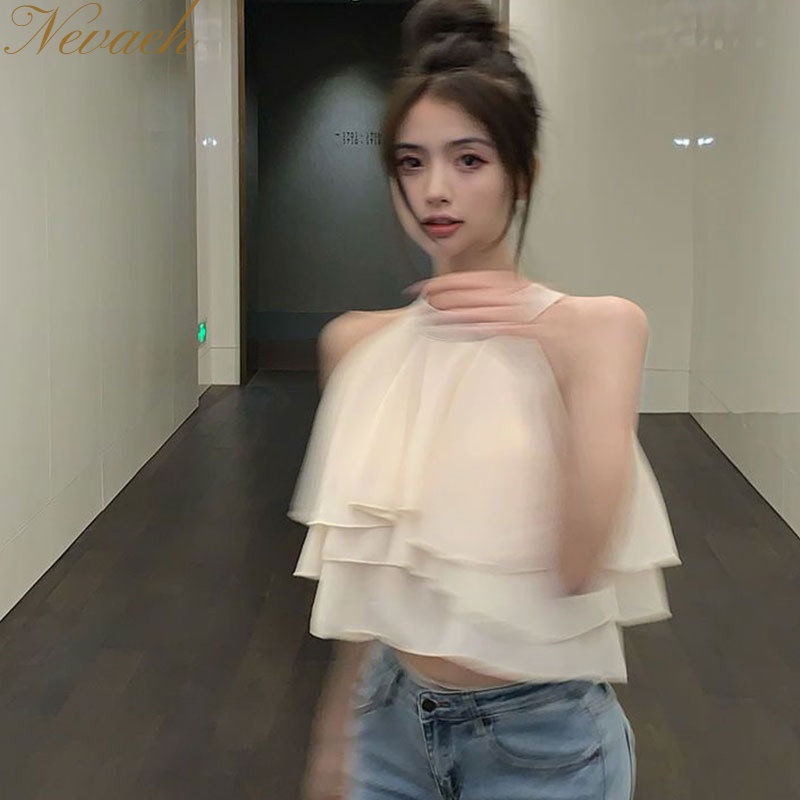 Áo Không Tay Dáng Rộng Thời Trang Mùa Hè 2023 Mới Cho Nữ