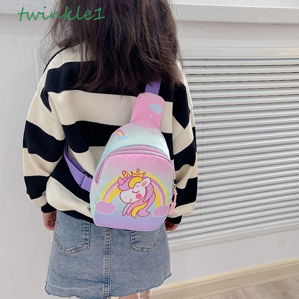Túi Đeo Chéo Vai Họa Tiết Hoạt Hình Nàng Tiên Cá / Mèo / Người Sắt / Thỏ / Nhện