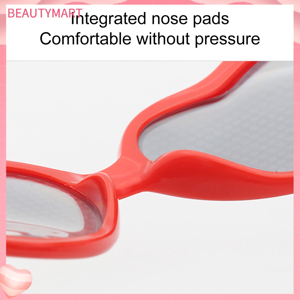 Kính Mát Hình Trái Tim Phản Quang Phong Cách Vintage Thời Trang Cho Nữ