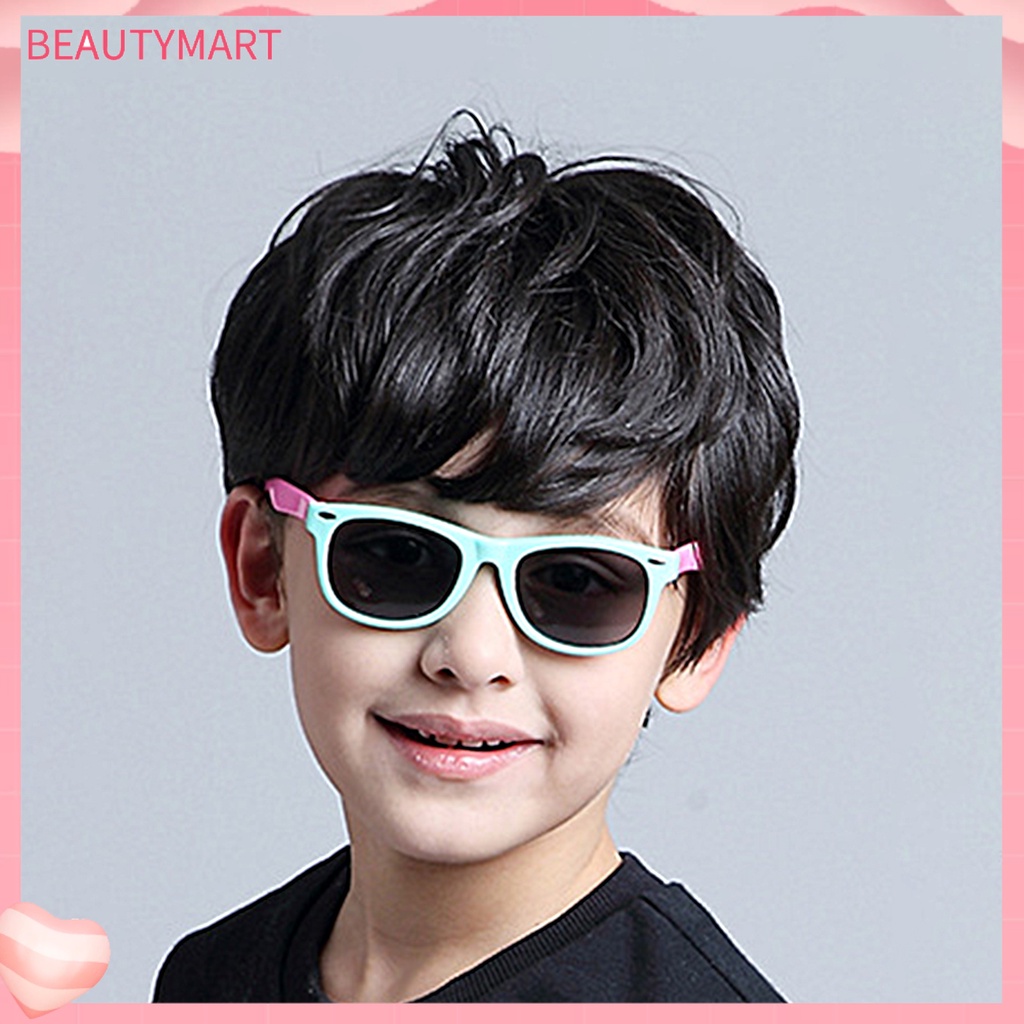 1 Cặp Kính Mát Phân Cực 100% AU Gọng Dày Linh Hoạt Bảo Vệ Cho Bé 3-12 Tuổi