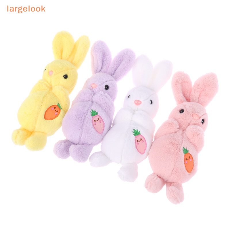 Móc Khóa Hình Thỏ Trắng Nhồi Bông Dễ Thương