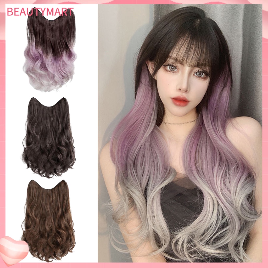 Bộ Tóc Giả Dài Xoăn Tự Nhiên Mềm Mại Thời Trang Cho Nữ