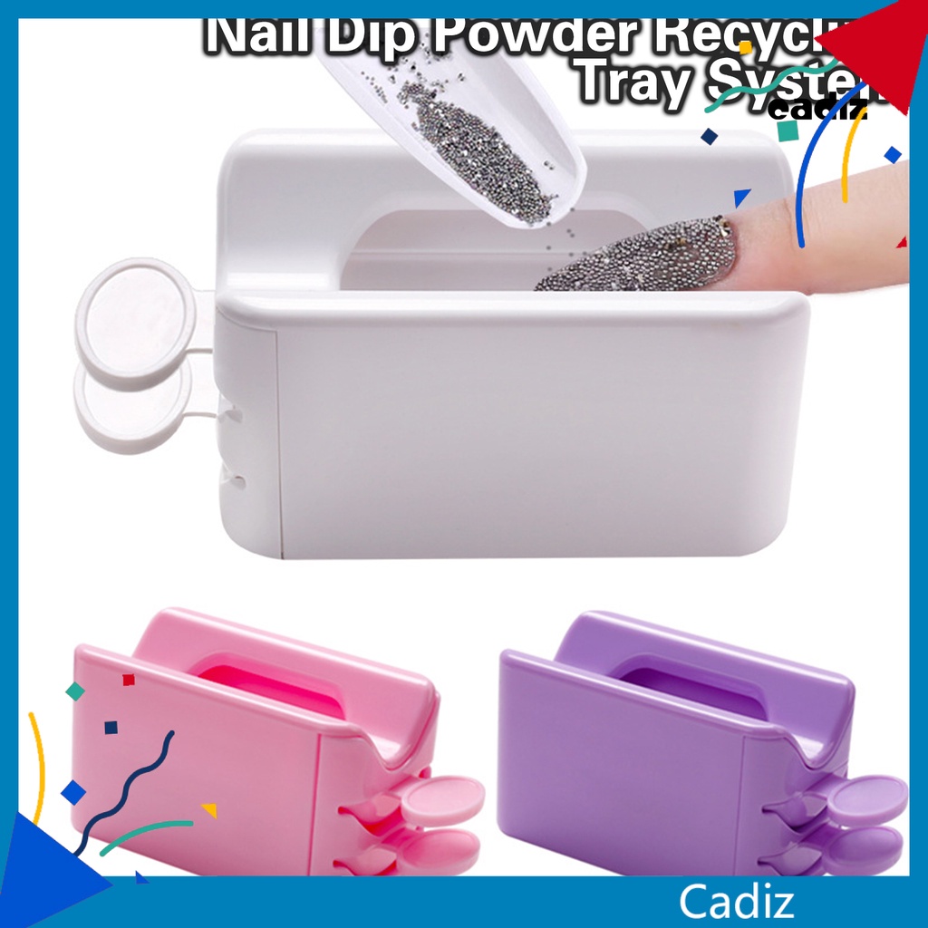 Giá Đỡ Bột Làm Móng Hai Lớp Có Thể Tháo Rời Kèm Phễu Dễ Làm Sạch Tiện Dụng