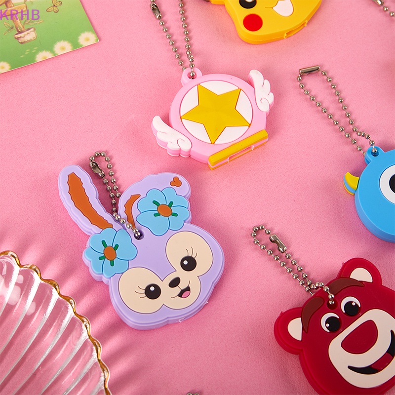 Móc Chìa Khóa Bằng Silicon Mềm Họa Tiết Gấu Picachu Hoạt Hình Dễ Thương Sáng Tạo Mới