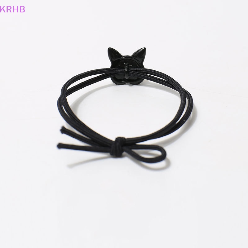 Vòng Tay Hai Màu Mặt Hình Mèo Mắt To Dễ Thương Cho Cặp Đôi Mới