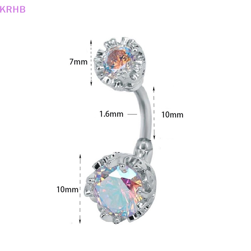Khuyên Rốn Dáng Dài Đính Đá Zircon Thời Trang Đi Biển Cho Nữ Mới