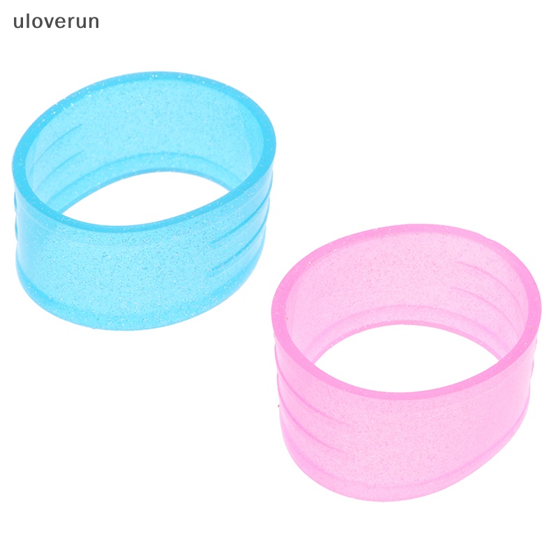Uloverun Vòng Silicon Cố Định Tay Cầm Vợt tennis Màu Dạ Quang