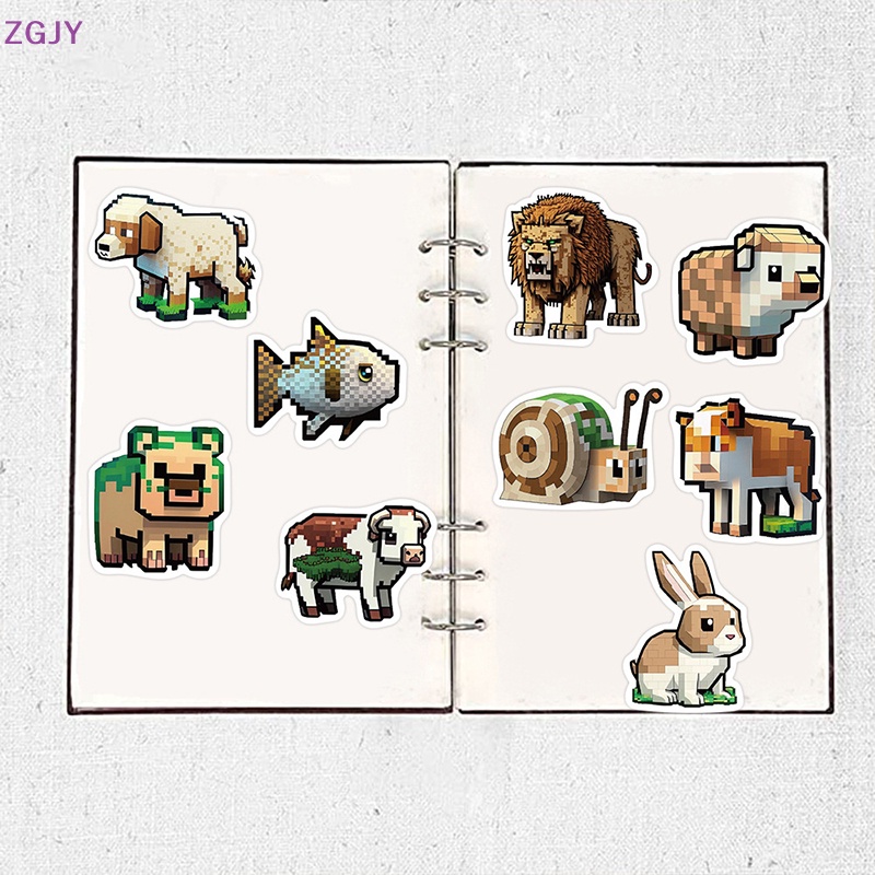 Bộ 50 Miếng Dán Trang Trí Hình Động Vật Graffiti Độc Đáo Mới