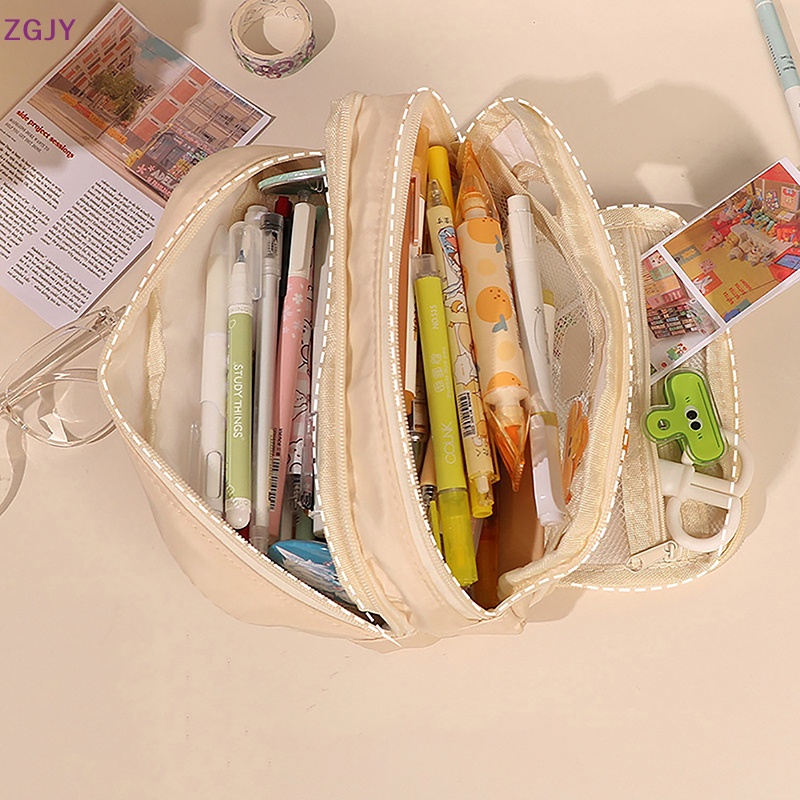 Túi Đựng Bút Sức Chứa Lớn Phong Cách Hàn Quốc Cho Nữ Sinh Mới