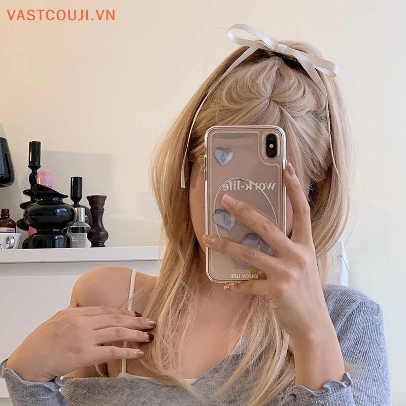 1 Cặp Kẹp Tóc Nơ Dài Kiểu Vintage Cho Nữ