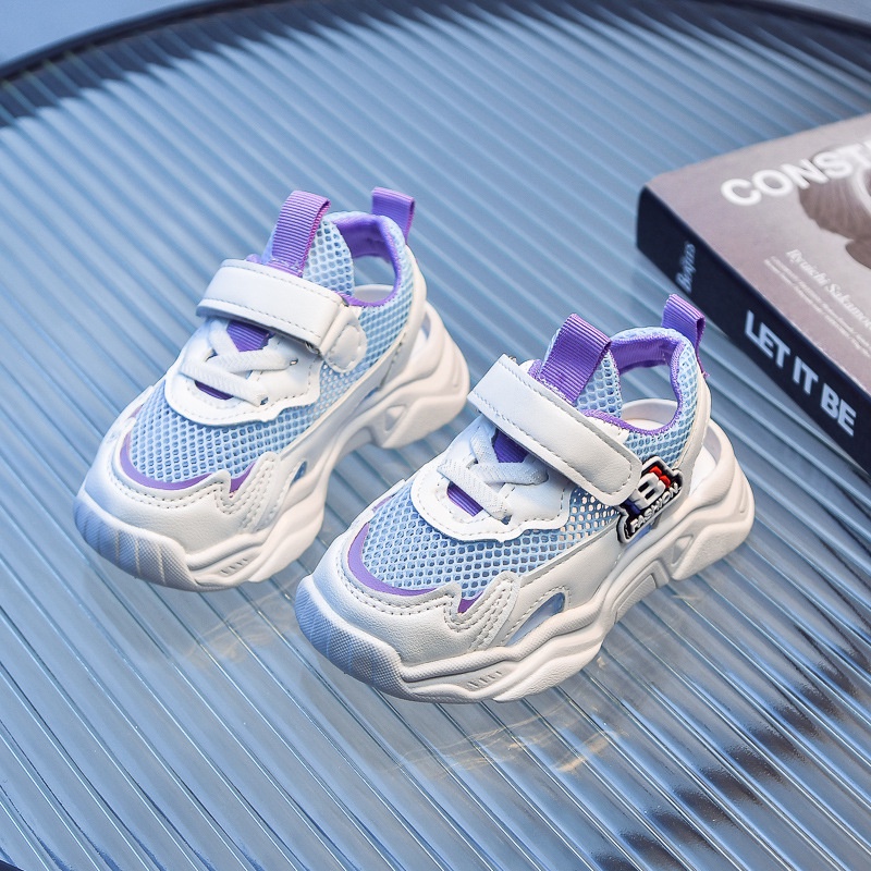 Giày Sandal Thể Thao Phối Lưới Rỗng Thời Trang Mùa Hè 2023 Cho Bé