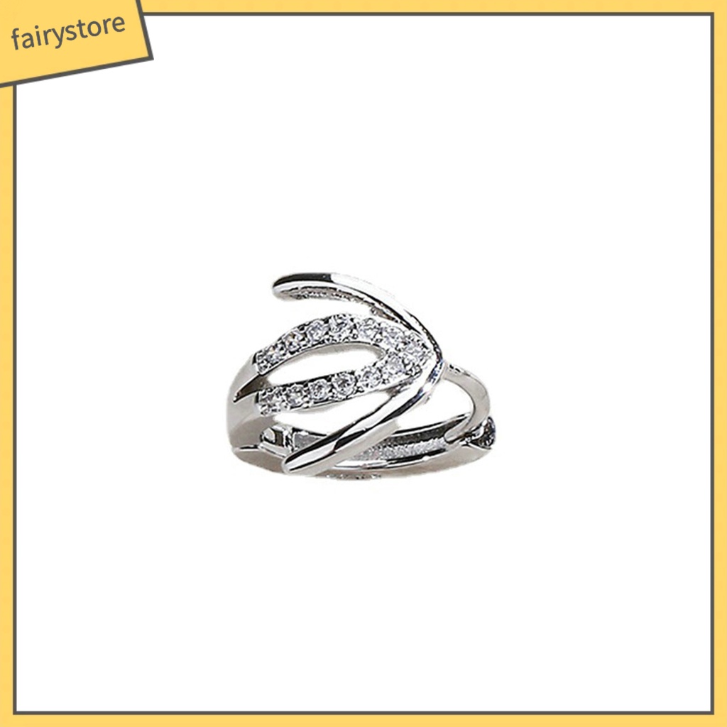 1 Bông Tai Hình Móng Vuốt Đính Đá Zircon Đơn Giản Thời Trang Dành Cho Nữ