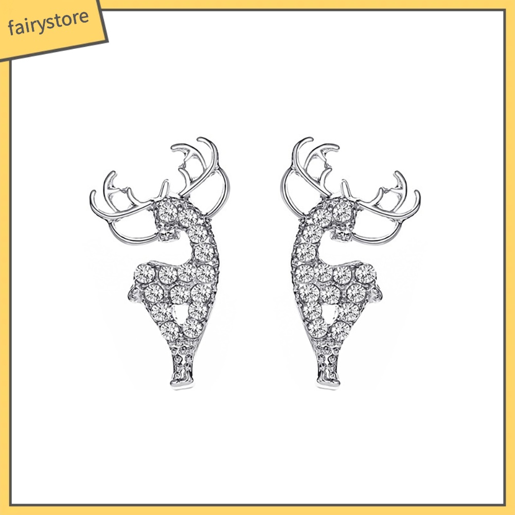 Bông Tai Hình Nai Sừng Tấm Thời Trang Dành Cho Nữ