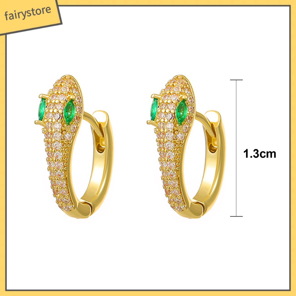 1 Đôi Bông Tai Kim Loại Lấp Lánh Chống Oxy Hóa Màu Sắc Đơn Giản Dành Cho Nữ