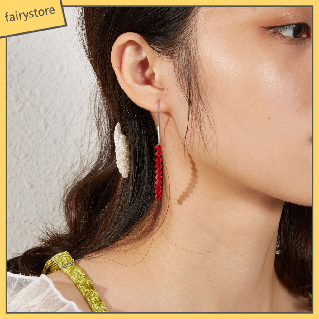 Bông Tai Bạc 925 Dáng Dài Hình Chữ V Thời Trang Cho Nữ