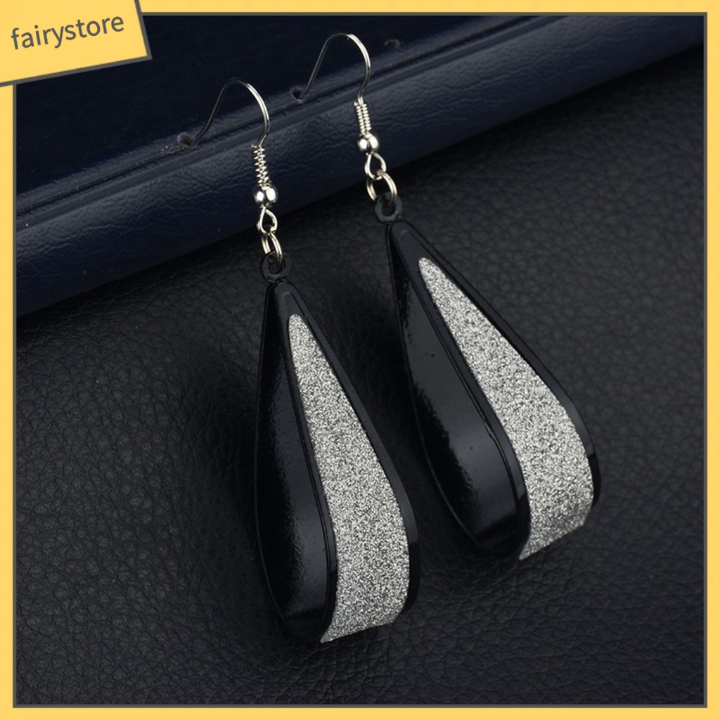 Bông Tai Hình Giọt Nước Bằng Hợp Kim Thiết Kế Đục Lỗ Đơn Giản Thời Trang Dự Tiệc Cưới