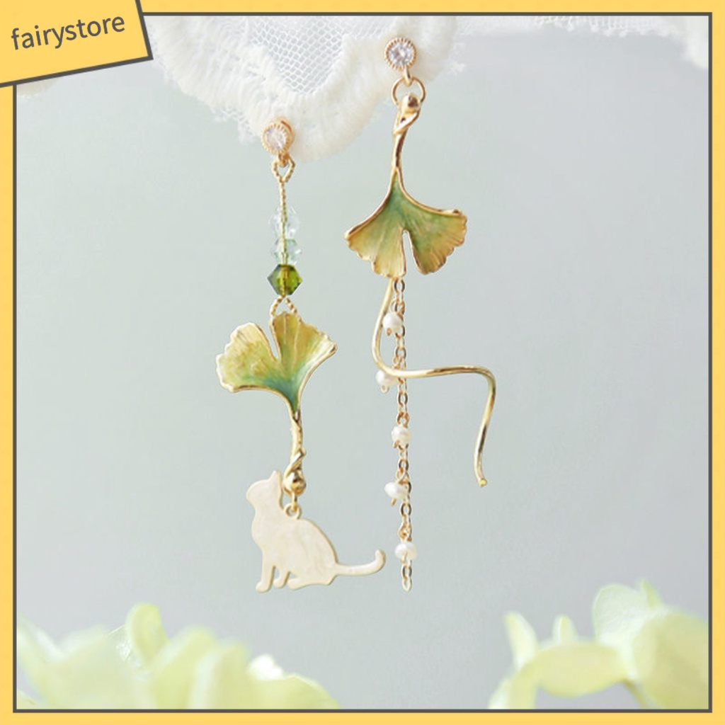 [FRO] Bông Tai Tua Rua Đính Pha Lê Giả Nhiều Màu Sắc Ngọt Ngào Thoải Mái Cho Ngày