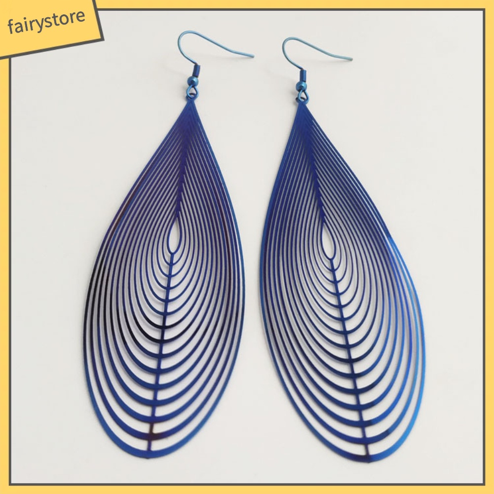 Bông Tai Hình Giọt Nước Nhiều Màu Thời Trang Dành Cho Nữ