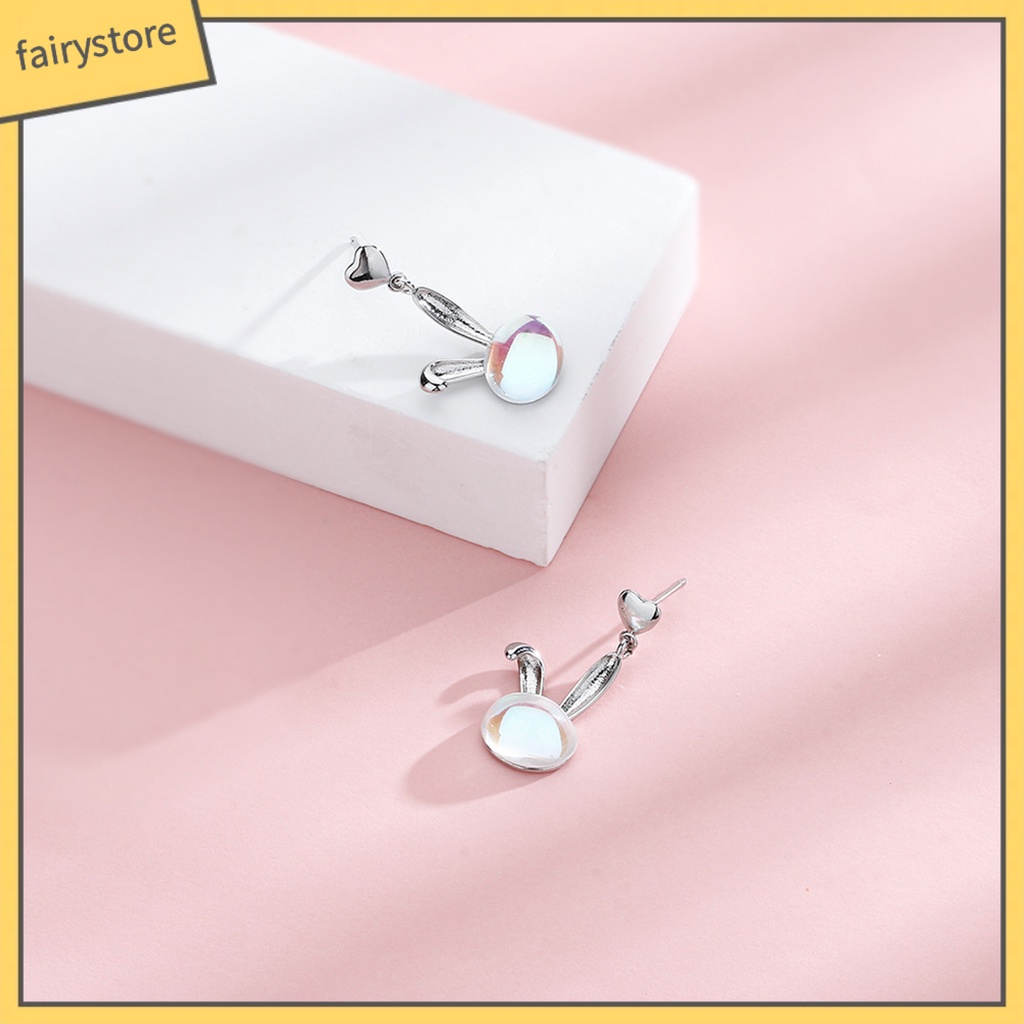 1 Bông Tai Hình Mặt Trăng / Trái Tim / Đá Mặt Trăng Bằng Đồng Trang Trí Chống Rỉ Sét [FRO] [FRO] 1 Chiếc Bông Tai Đinh Tán / Trái Tim / Tai