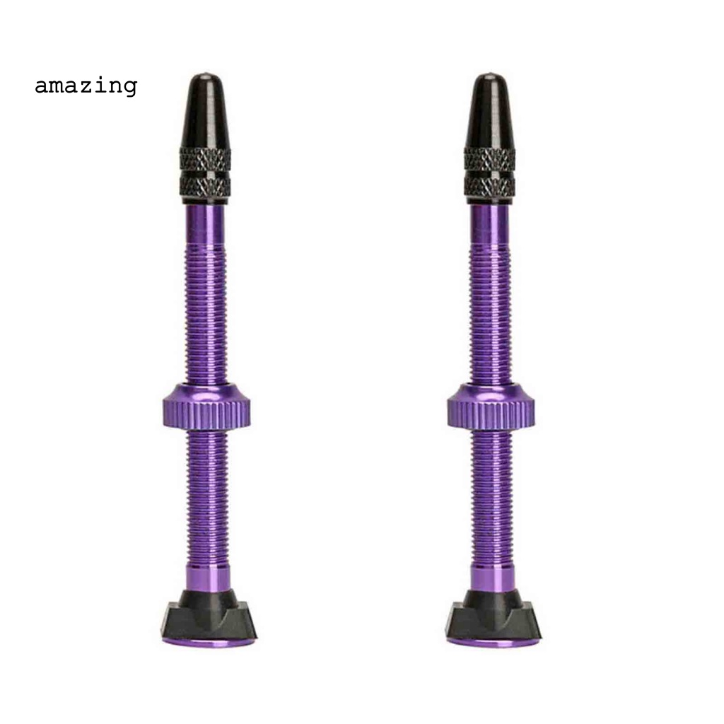 Bộ 2 Van Mở Rộng Lốp Xe Đạp Bằng Silicone Chống Ăn Mòn