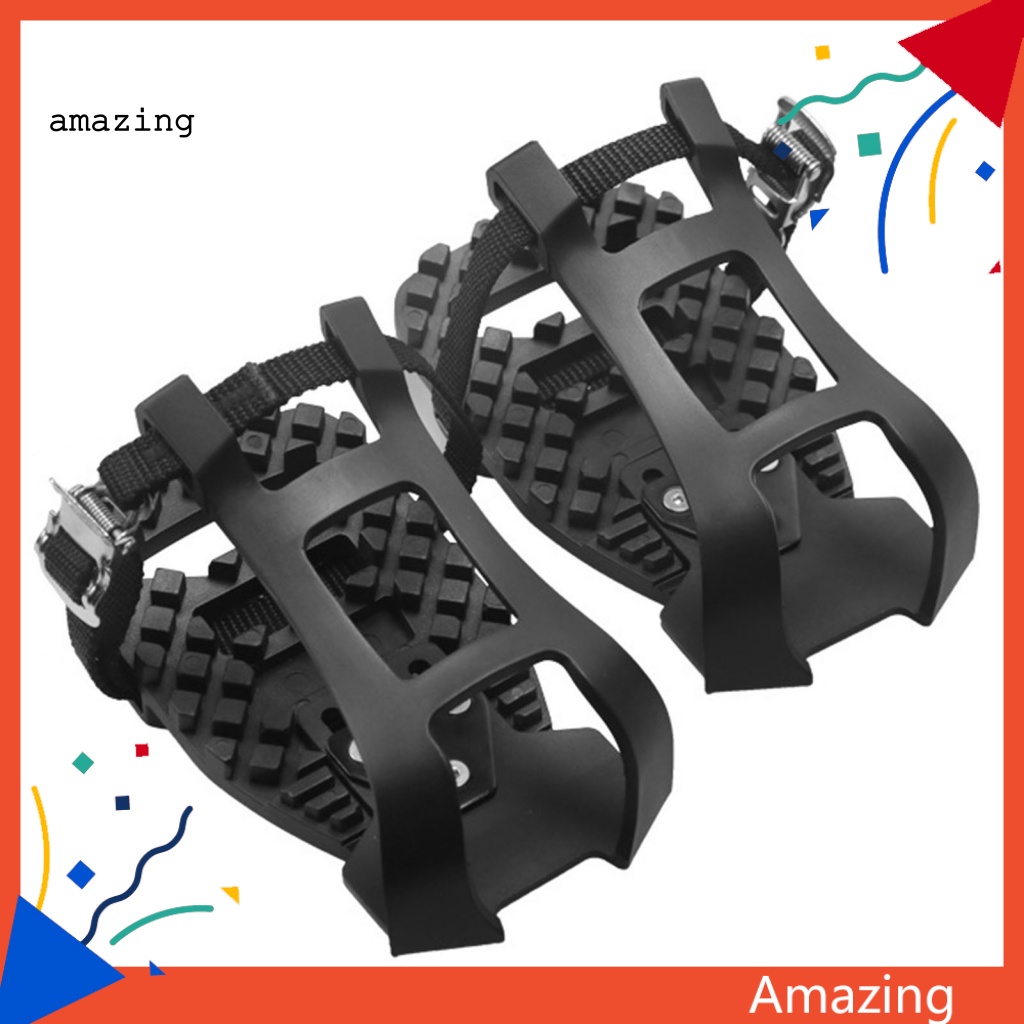 1 Cặp Phụ Kiện Kẹp Bàn Đạp Xe Đạp Chống Trượt Tiện Dụng