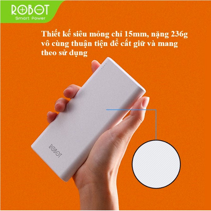 Pin Sạc Dự Phòng 10000, 20000, 30000mah ROBOT, VIVAN- Hàng chính hãng