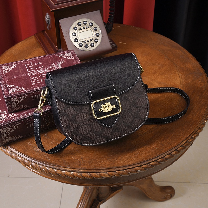 COACH6121 Men's and Women's Sling Bag popular Featured Shoulder Diagonal Cross Chest  Shoulder Crossbody Bag