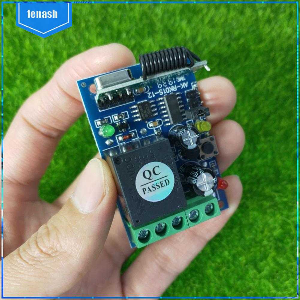 Điều Khiển Từ Xa Không Dây DC 12V 433MHz Cho Cổng Đèn XD#[Tiếng Vnash.vn] 3