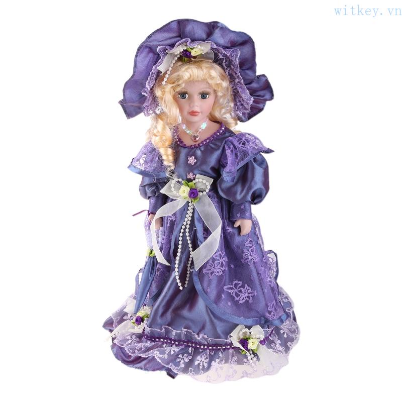 Búp Bê Victorian Đứng Kèm Giá Đỡ Độc Đáo Trang Trí Nhà Cửa / Văn Phòng /