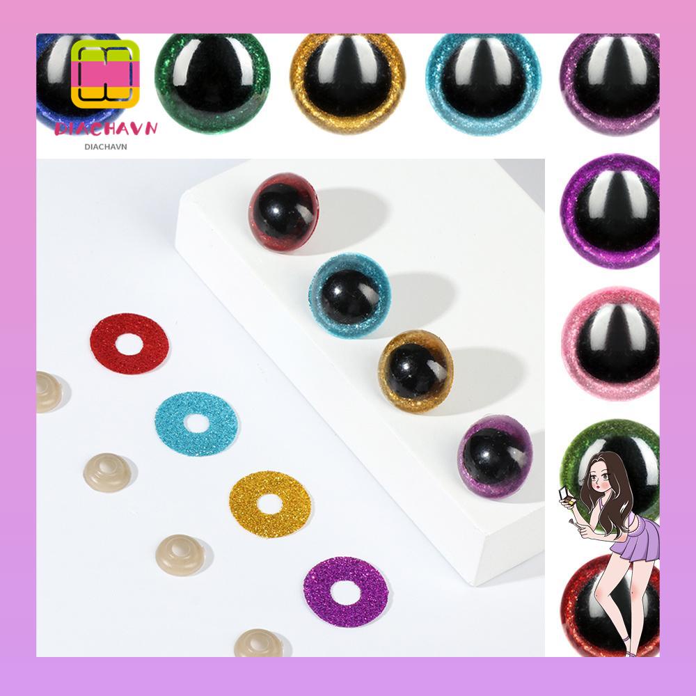 Set 10 Con Rối Mắt Búp Bê Bằng Nhựa Phối Kim Tuyến Lấp Lánh