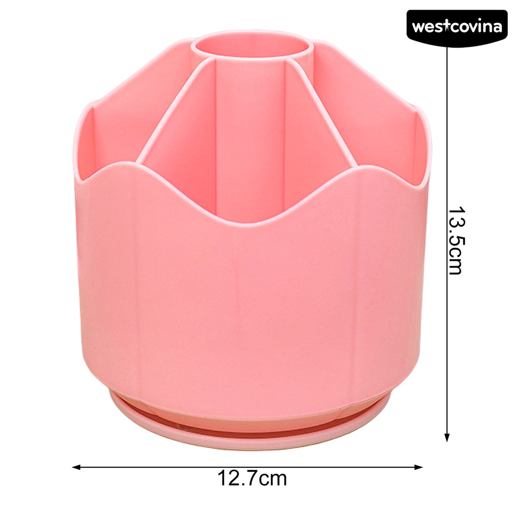 [WSTN]✎Giá Đỡ Bút Bằng Nhựa 6 Ngăn Xoay 360 Độ Đa Năng Tiện Dụng Cho Gia Đình