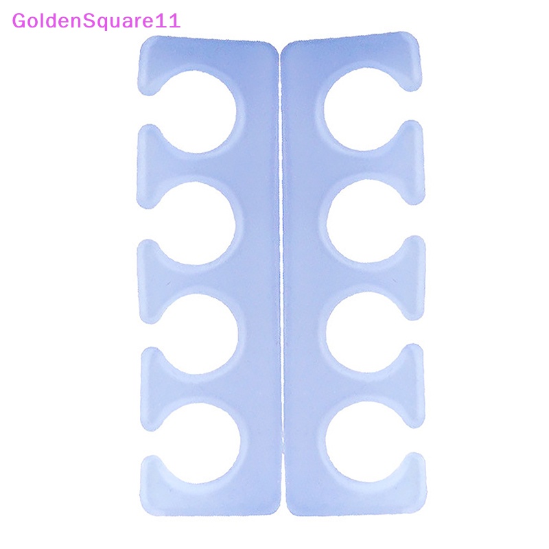 Dụng Cụ Tách Ngón Chân Bằng Silicon Màu Vàng Kim Chăm Sóc Móng