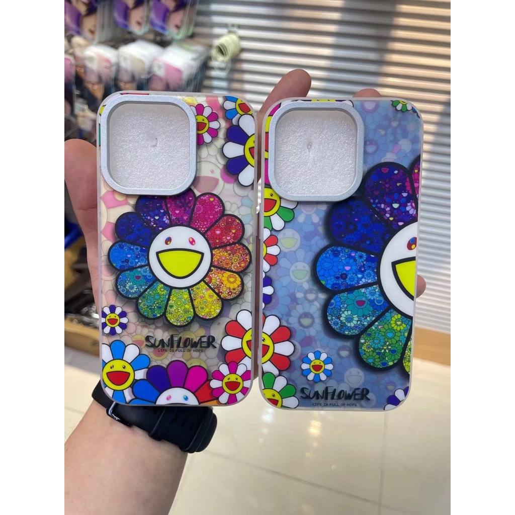 Ốp Điện Thoại Dẻo Trong Suốt Họa Tiết Hoa Hướng Dương Thời Trang Chống Rơi Cho iPhone 14 Pro Max 12 11 13 Pro Max