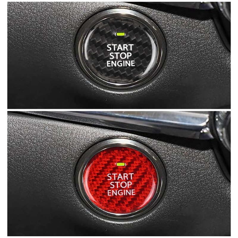 Nút Dừng Động Cơ Bằng Sợi Carbon Cao Cấp Cho Mazda 3 Axela CX-30 CX-30 EV 2020-2022