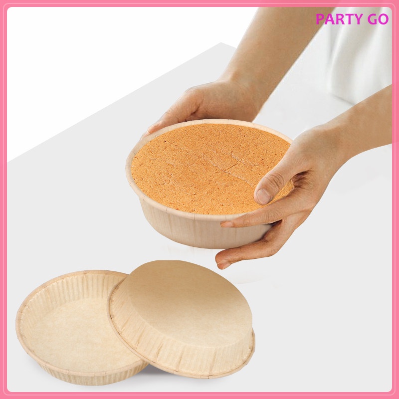 Set 100 Khuôn Giấy Tròn 4 Inch Nướng Bánh Tiện Dụng
