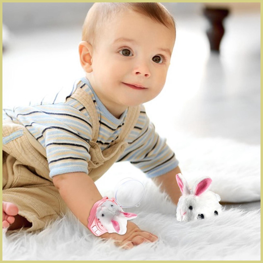 Đồng Hồ Đeo Tay Điện Tử Hình Xe Hơi Điều Khiển Từ Xa 2.4Ghz Sạc USB Hình Thỏ Bông Có Thể Tháo Rời Cho Trẻ Em