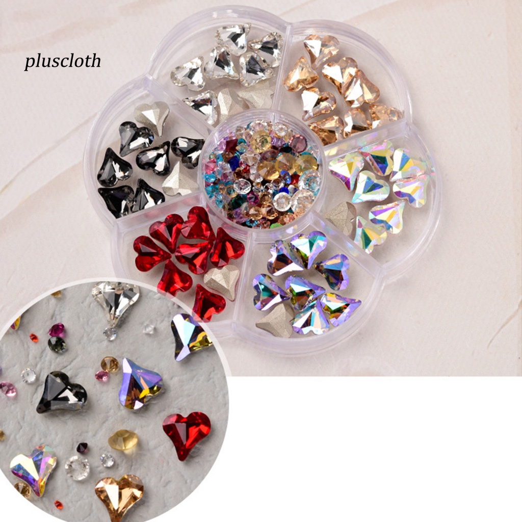 1 Hộp Hạt Nhựa 3D Đính Móng Tay Trang Trí Nghệ Thuật Dễ Thương
