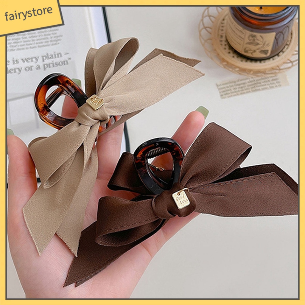 Kẹp Tóc Càng Cua Bằng Vải Lấp Lánh Chống Trượt Cho Nữ