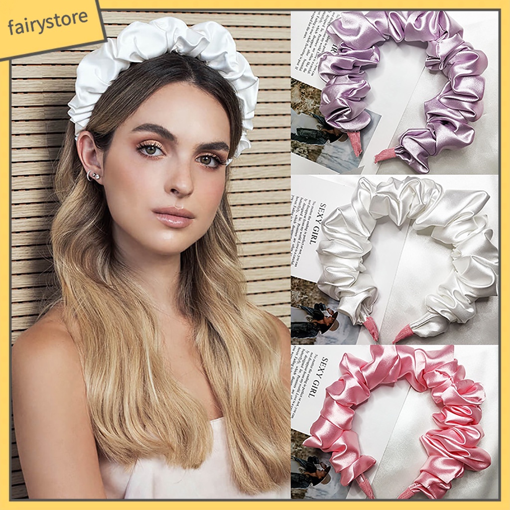 Kẹp Tóc Lụa Màu Trơn Chống Trượt Dùng Hàng Ngày