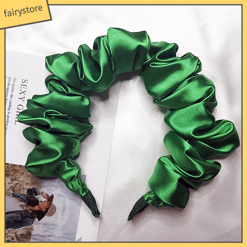 Kẹp Tóc Lụa Màu Trơn Chống Trượt Dùng Hàng Ngày