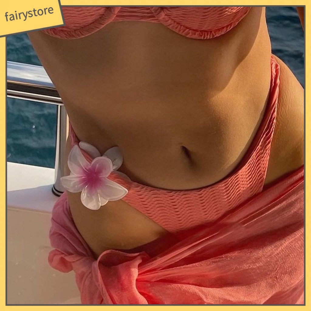 Kẹp Tóc Hình Hoa Màu Gradient Chống Trượt Thời Trang Cho Nữ