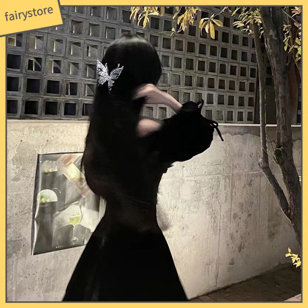 Kẹp Tóc Càng Cua Lớn Đính Đá Lấp Lánh Chống Trượt Phong Cách Hàn Quốc