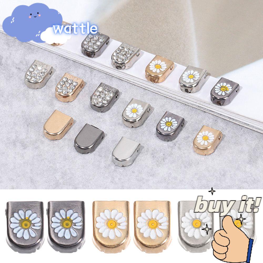 Bộ 10 Đầu Khóa Dây Giày Bằng Kim Loại Nhiều Màu Sắc DIY