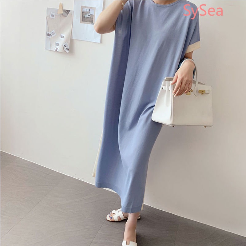 Đầm Dáng Rộng Plus Size Thời Trang Mùa Hè Hàn Quốc Dành Cho Nữ