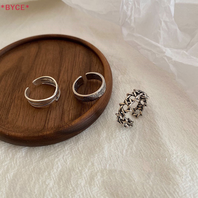 Bộ 3 Nhẫn Hợp Kim Phong Cách Punk Hip hop Cổ Điển Cho Nam Và Nữ Mới
