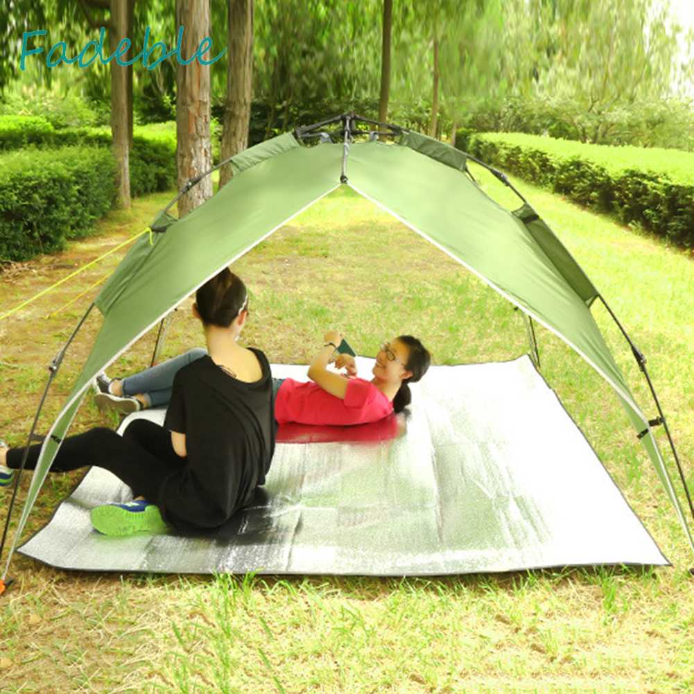 Thảm Cắm Trại Bằng Lá Nhôm Có Thể Gấp Gọn Tiện Dụng