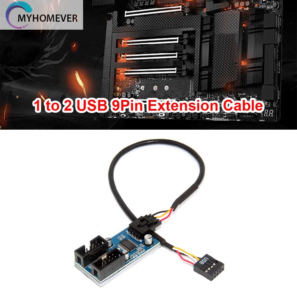 Dây Cáp Nối Bo Mạch Chủ 1 / 2 Cổng USB 9 Pin